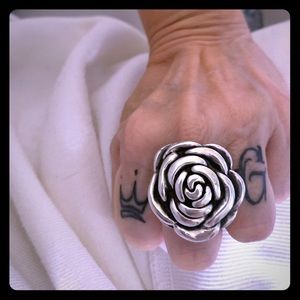 Rose Silver Ring